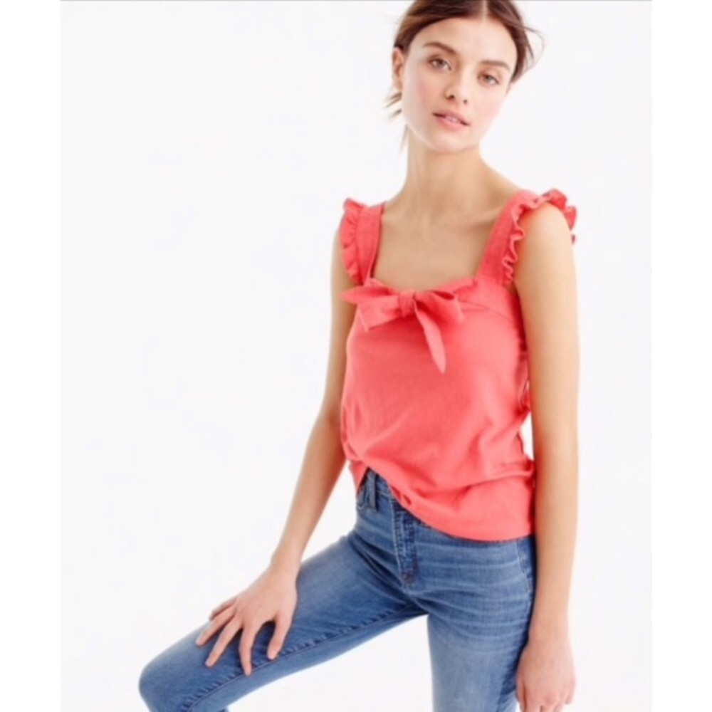 J. Crew Bow Top Tank NWT